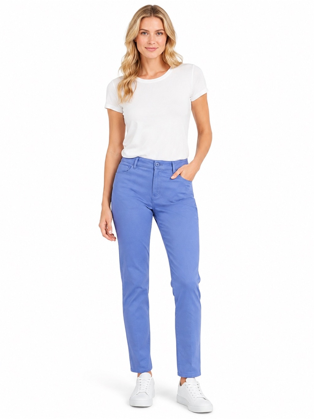 EUC Peace of Cloth Size 8 Women's Skinny Blue Pants